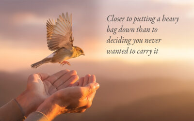 Letting go
